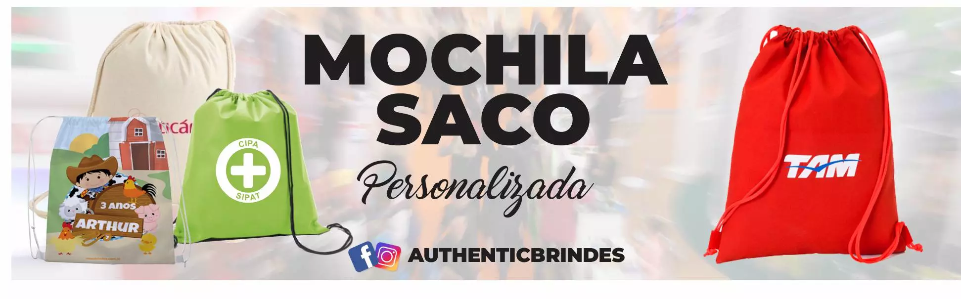 banner authentic brindes